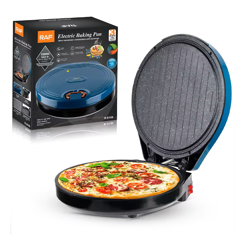 RAF R.511 Elektrikli Tava – 1800W Çoxfunksiyalı Pizza və Çörək Bişirən Maşın